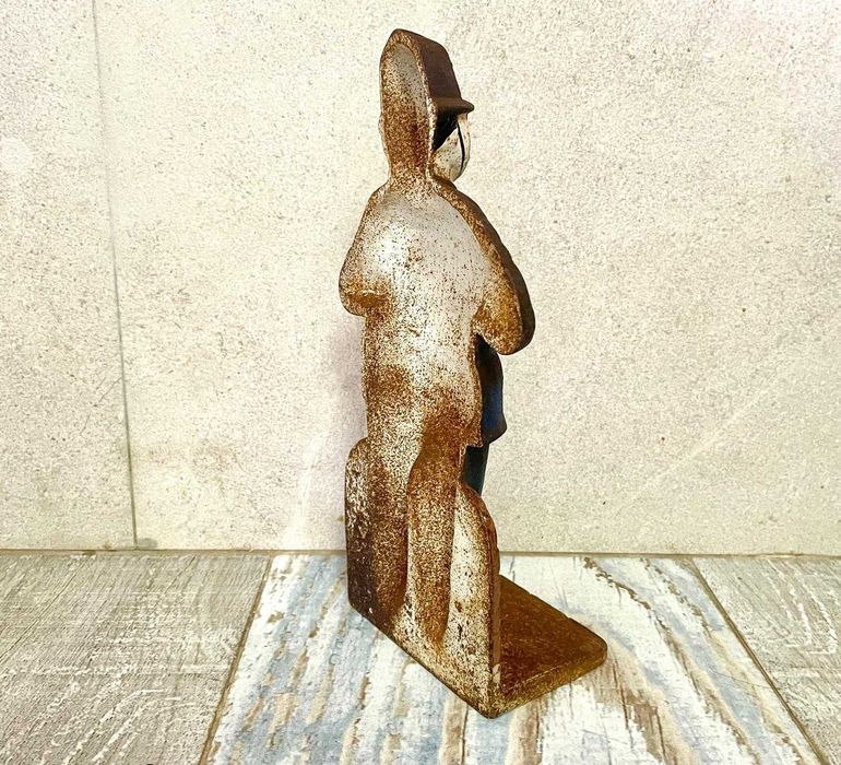 Trava portas antigos em ferro forjado