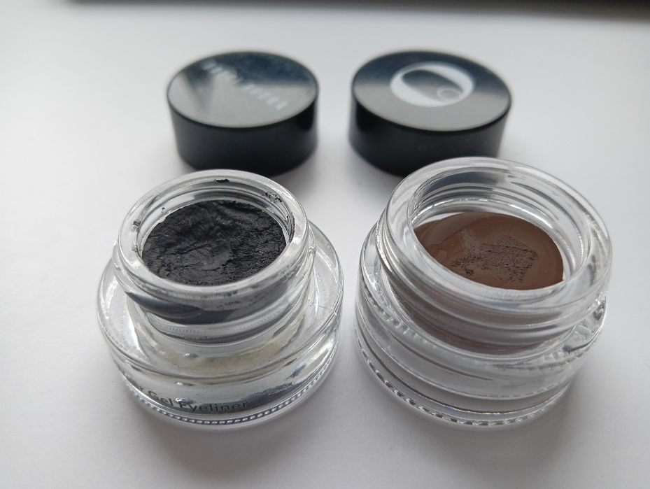Eyelinery żelowe czarny Bobbi Brown i brązowy Apollca
