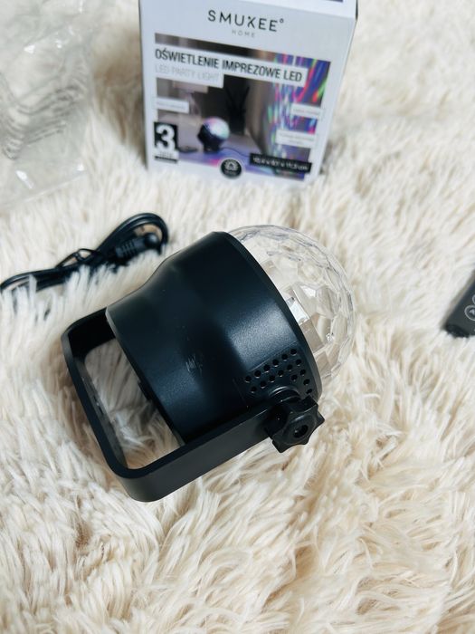 Lampka disco oświetlenie led Smukke z pilotem