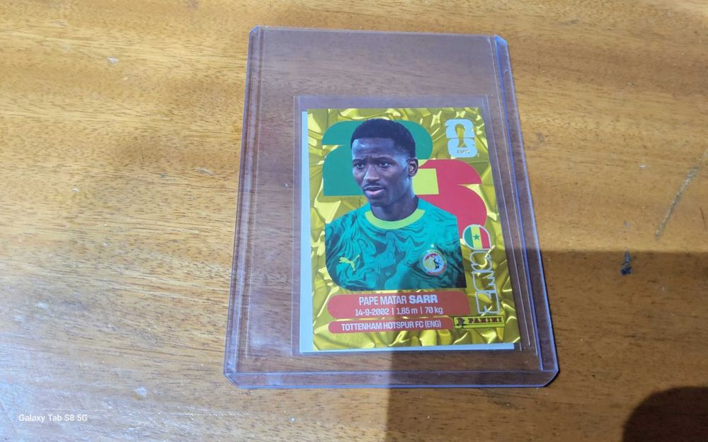 Cromo mundial crumple edicao limitada