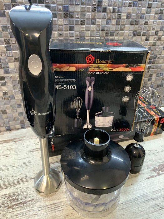 Новый блендер 3 в 1 Domotec ms 5103 миксер измельчитель венчик домотек