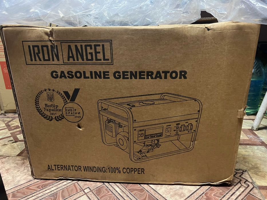 Генератор бензиновий Iron Angel EG3200 3.0 кВт мідь Нідерланди