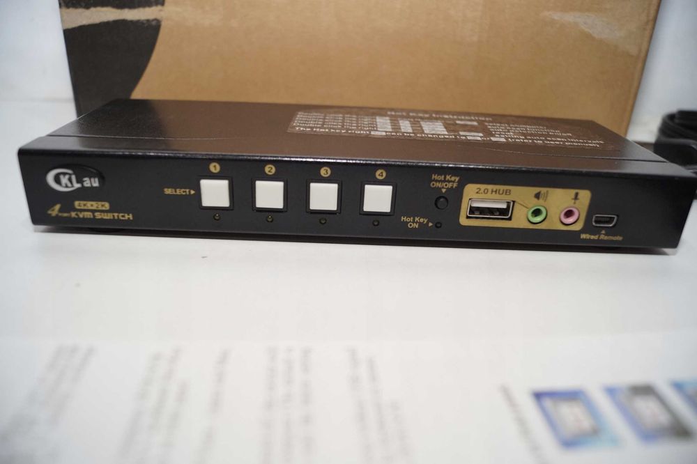 1948 Przełącznik KVM CKLau HDMI 4-portowy 4-portowy 4K 60Hz SWITCH