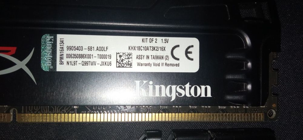 Оперативная память Kingston HyperX Beast DDR3 16GB 1866 mhz(8Gb х 2).