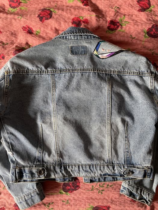 Джинсовка укороченая