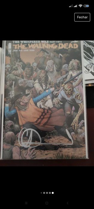 The Walking Dead - The Whisperer arc autografados com certificado