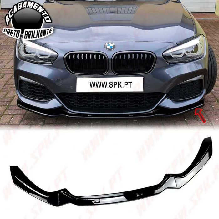 Lip / Spoiler Frontal BMW F20 / F21 LCI M (15-19) - Preto Brilhante