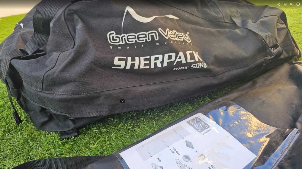 Mala / Saco de Tejadilho Dobrável Green Valley Sherpack – Como Novo / Excelente Estado