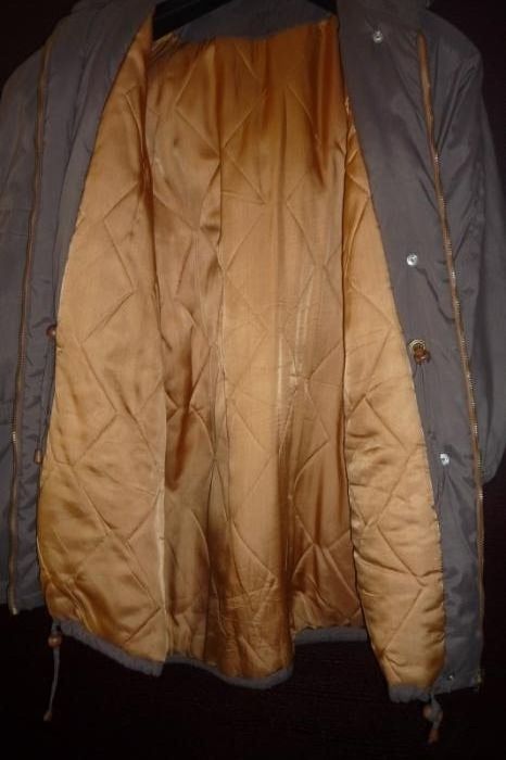 Włoska zimowa kurtka ciążowa ocieplana z kapturem rozm. S / M