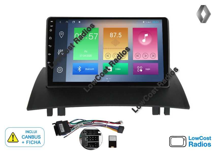 Auto Rádio 9' RENAULT MEGANE 2 | GPS ANDROID Bluetooth USB APPS WIFI | CARPLAY • ANDROID AUTO