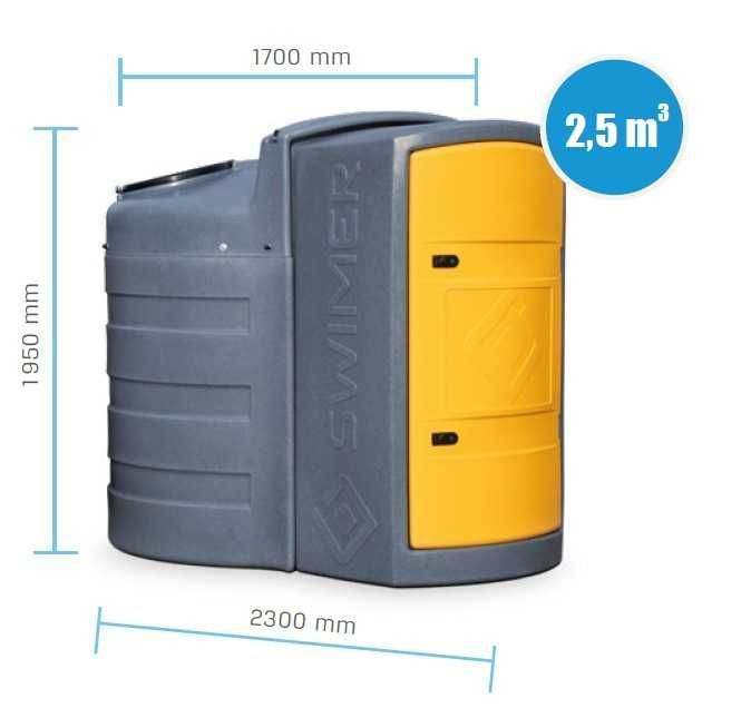 Zbiornik na paliwo SWIMER 2500 l MOCNIEJSZA POMPA