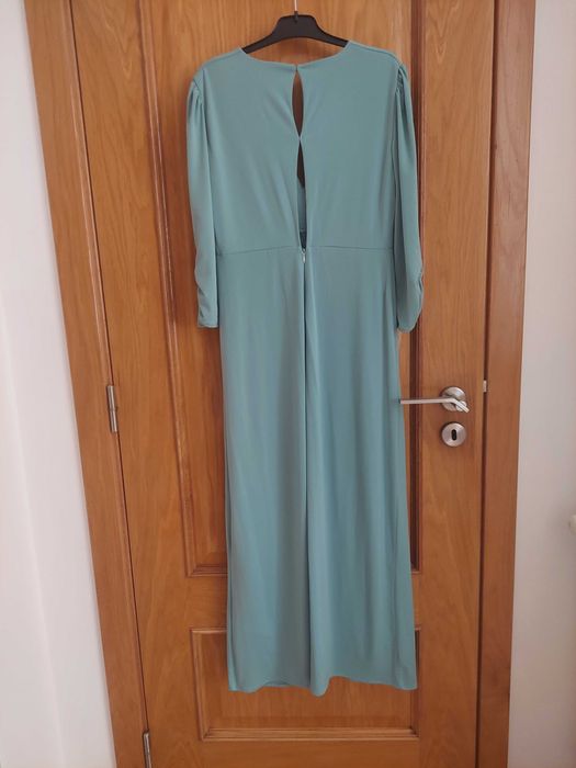 Vestido de cerimónia, turquesa, midi, Sfera, M, NOVO