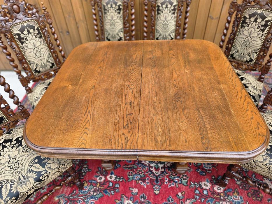 Rozkładany stół dębowy 110–205 cm #2315 Stylowy Węgrów