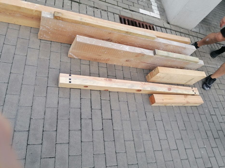 Belki drewniane sosnowe lite drewno