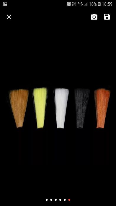 Mucha nimfy ogony 5szt wedkarstwo muchowe fly fisching