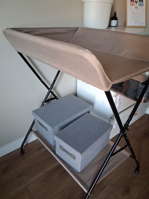 Stolik do przewijania ciemny brąz