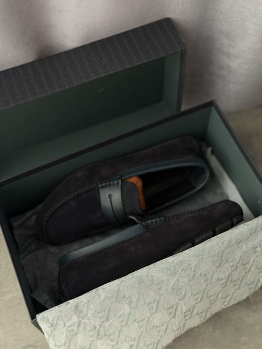 Замшевые мокасины ErmenegildoZegna