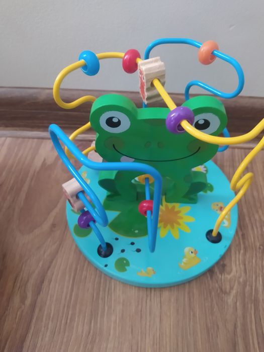 Drewniana kostka edukacyjna