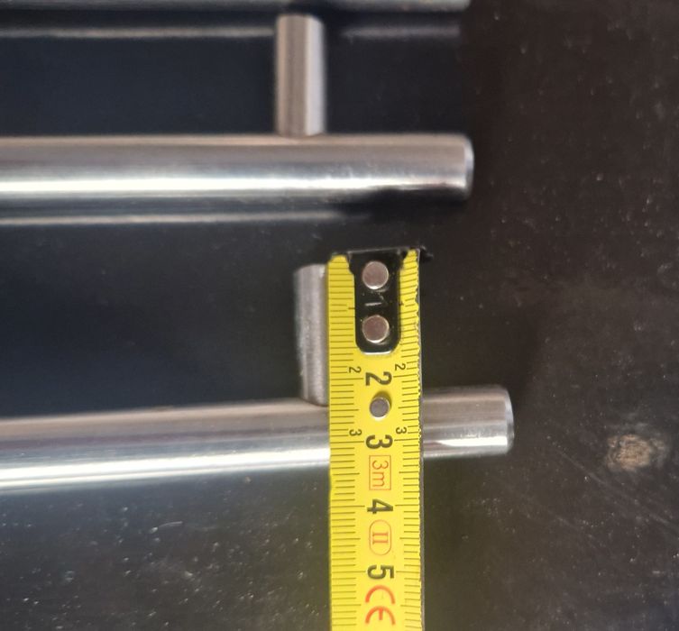 Puxadores em inox medidas nas fotos