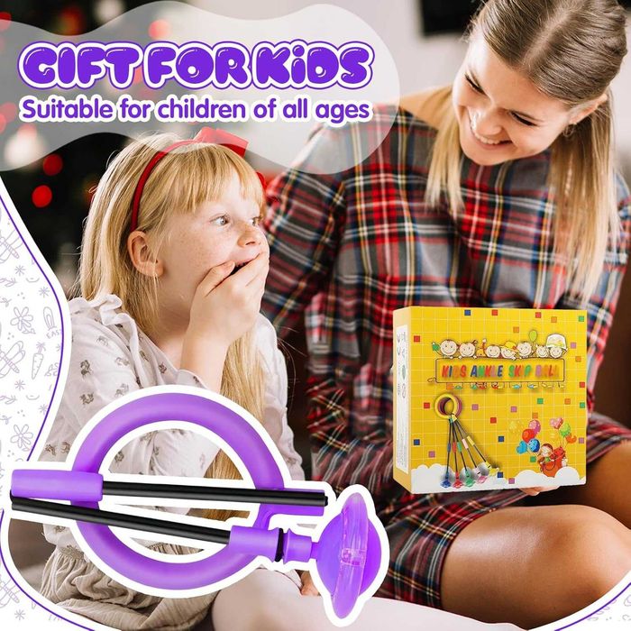 Bola de Salto de Tornozelo Infantil Chimoo - Com Luzes LED