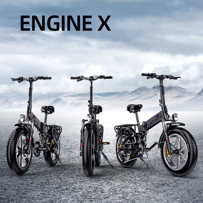 Rower Elektryczny Składany Engwe Engine X 250W Biały