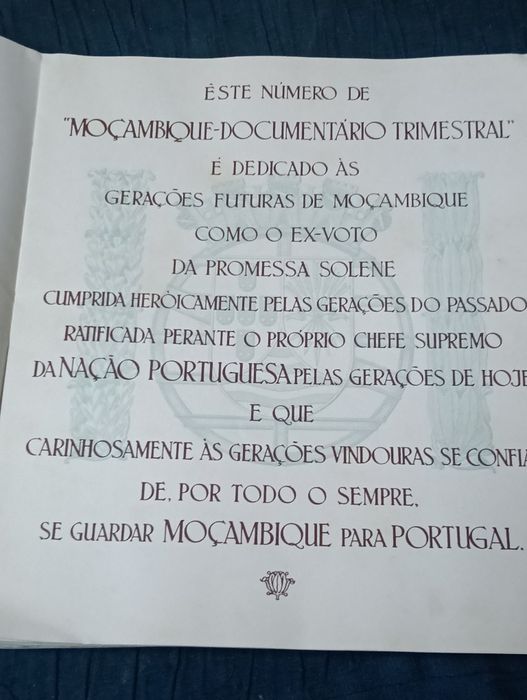 Livro Moçambique de 1939 , número especial