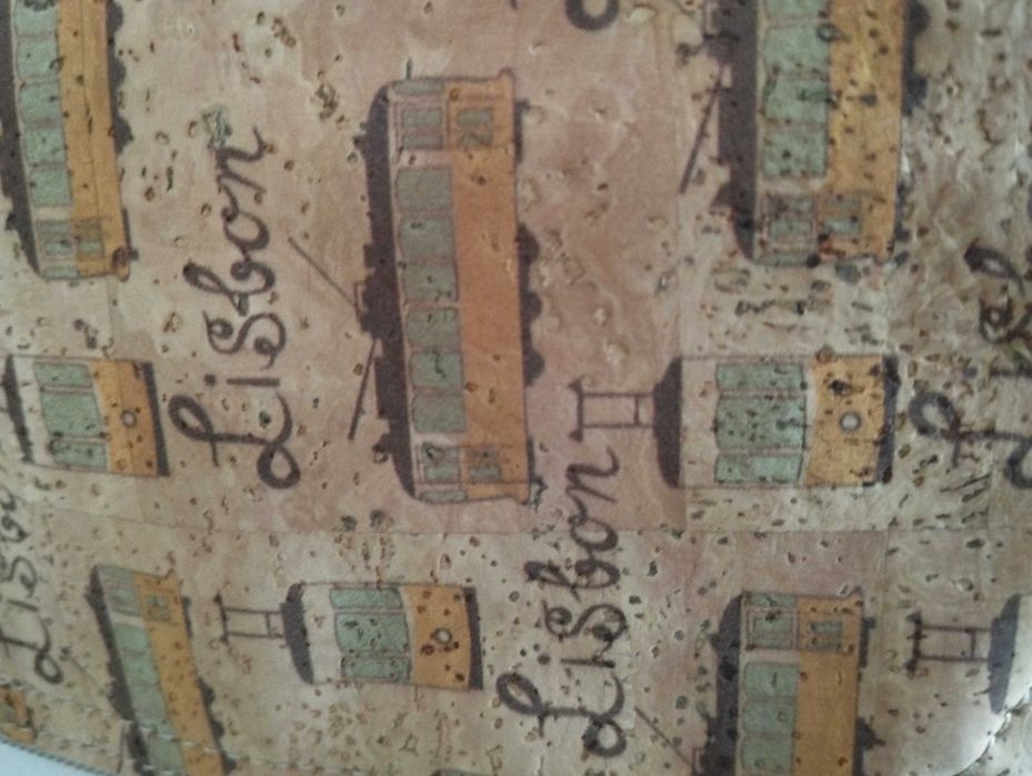 Cortiça bolsa e caixa óculos novas