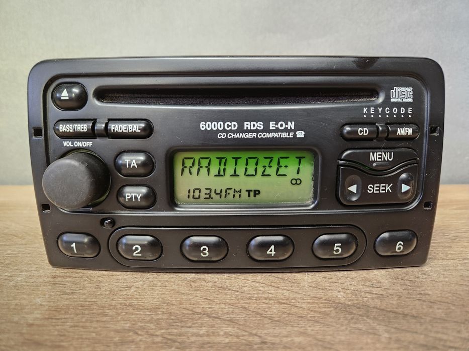 Radio samochodowe Ford 6000 CD + kod / Mondeo Focus Fiesta transit