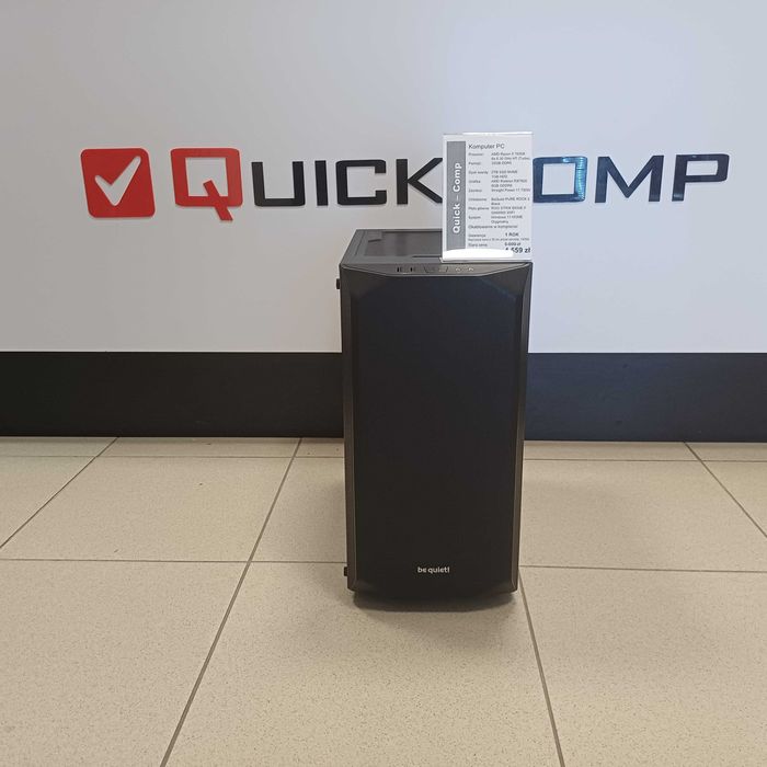 Mocny komputer do Gier - Ryzen 5 7600X / 32GB DDR5 / 2TB SSD / RX7600