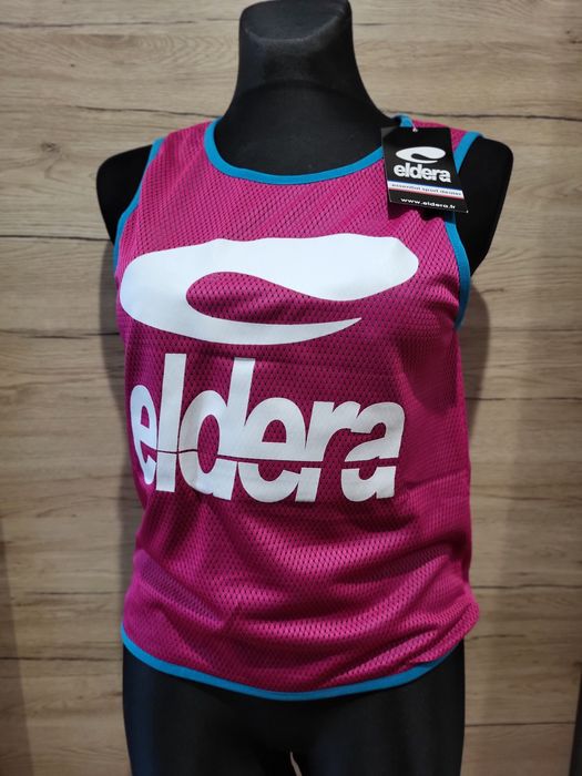 Dwustronny kamizelka bezrękawnik Eldera fuksja turkus rugby