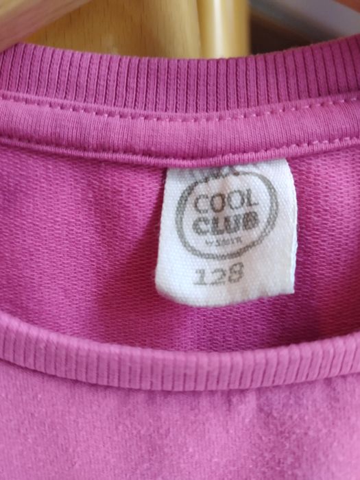 Cool Club, Sukienka dziewczęca z długim rękawem, różowa, rozm. 128