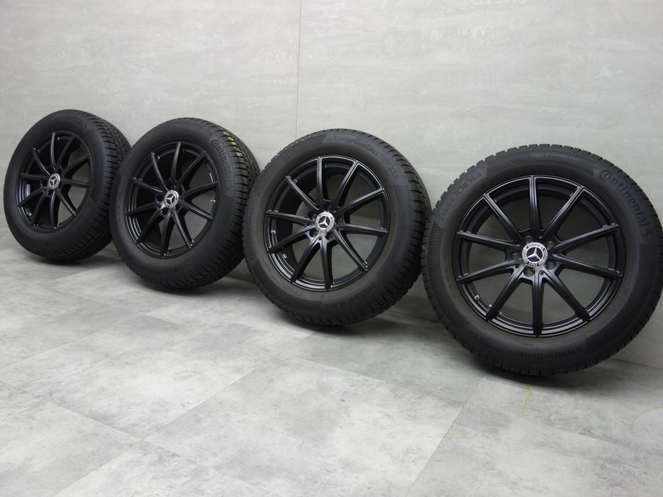 215/60R18 Koła zimowe Mercedes OE GLB GLA Continental jak nowe Tpms runflat