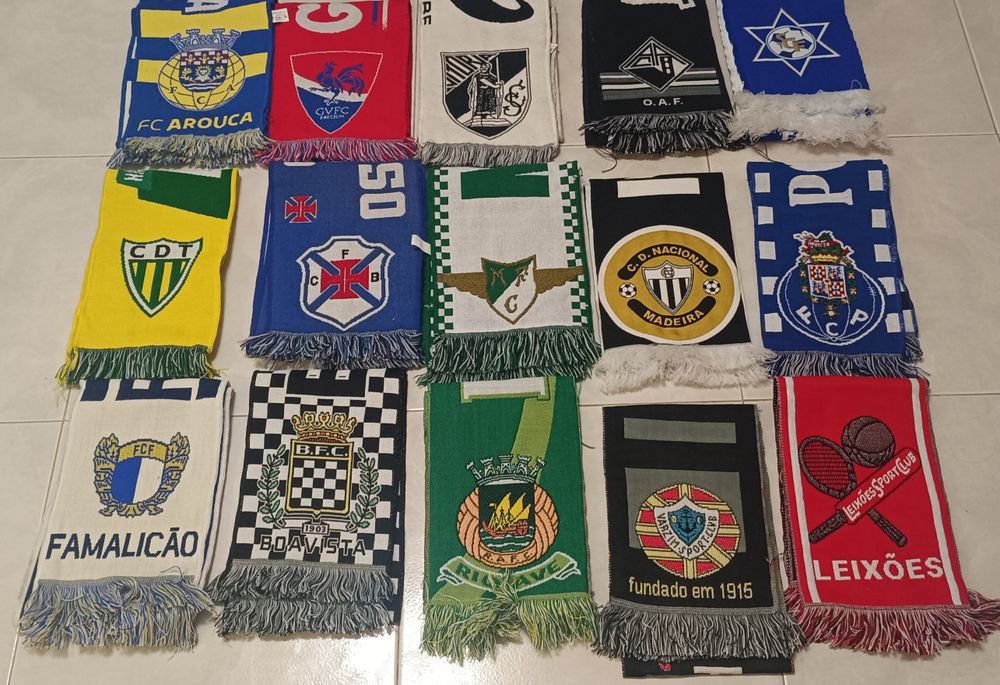 15 Cachecois de clubes de futebol