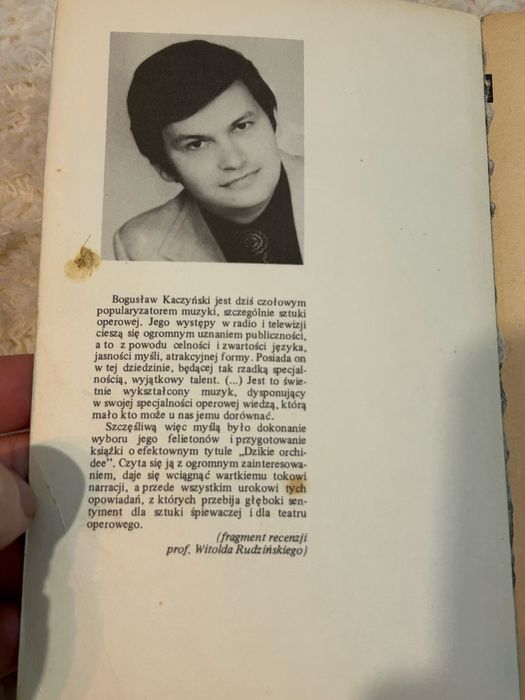 Książka Dzikie orchidee Bogusław Kaczyński 1983 opera felietony PRL