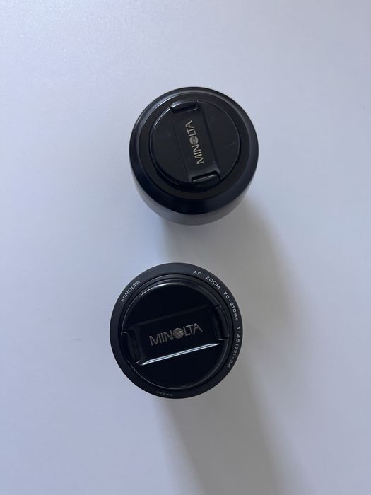 2 objetivas Minolta
