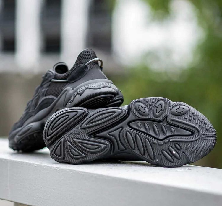 Кроссовки Мужские Adidas Ozweego Triple Black/Чоловічі Кросівки Адідас Озвіго/Кроссовки адидас Озвиго