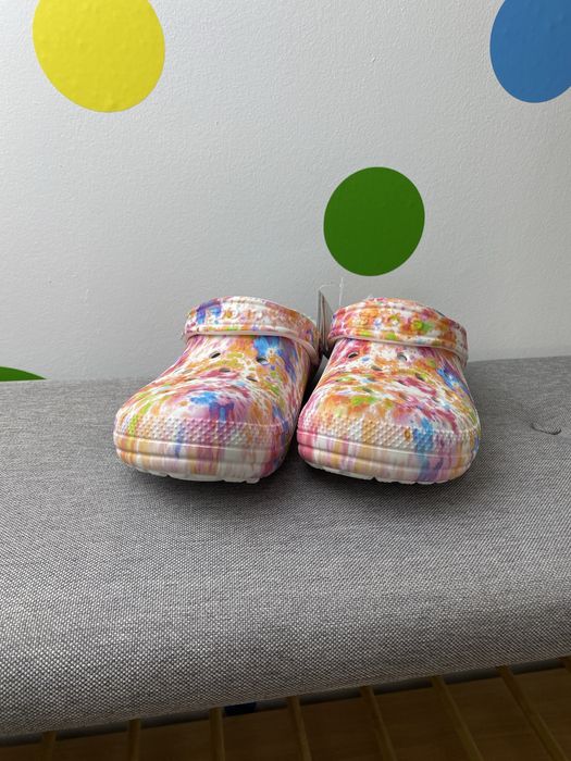 Утеплені сабо Crocs Classic Lined Tie Dye