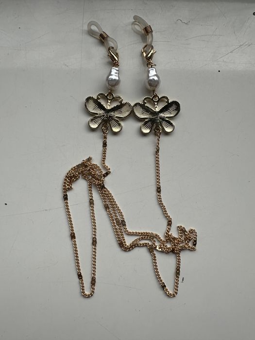 Łańcuszek do okularów motyle