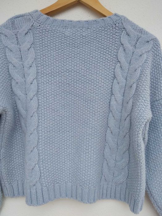 Camisola de Malha Azul Criança 11-12 Anos