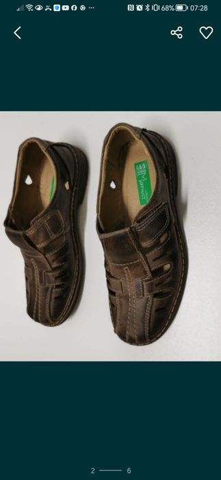 Skórzane Buty Męskie Lekkie Wygodne