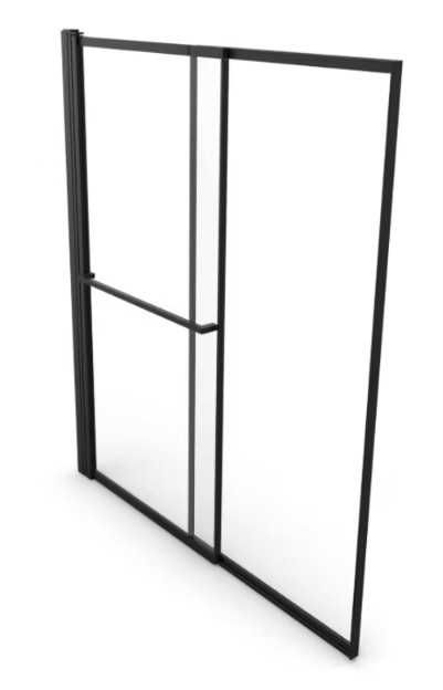 Parawan nawannowy GoodHome Ezili 118x72.5 czarny BS-BS-S101