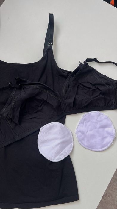 Набір в роддом, топ для годування, накладки для грудей