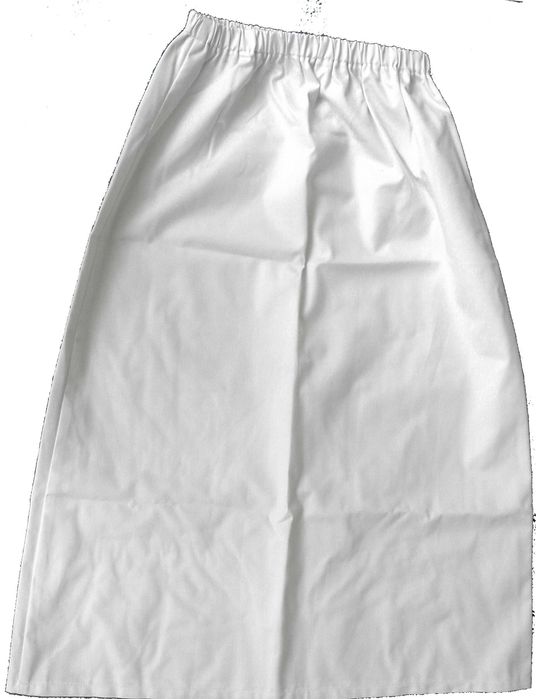 damski komplet biały z granatowymi dodatkami żakiet + spódnica  r. M