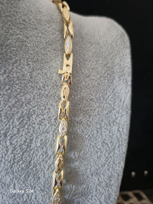 Cartier pozłacany 14 karatowym złotem 925 srebro