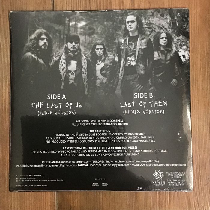 Moonspell - Alpha Noir/Omega White LP - The Last of Us Single