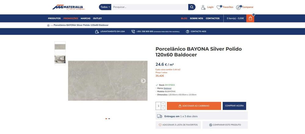 Cerâmico 60x120 retificado