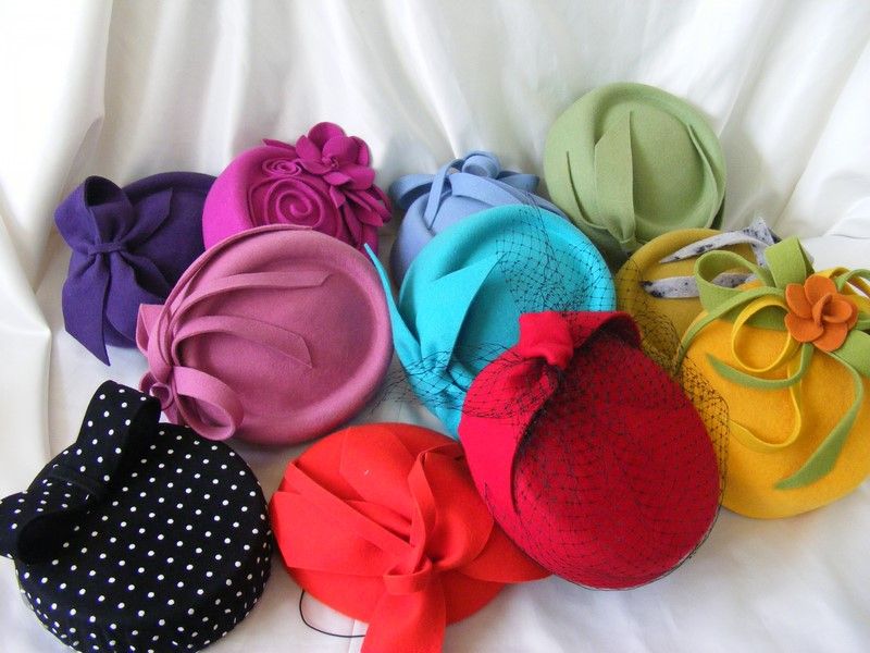 Toczki filcowe damskie 100% wełna