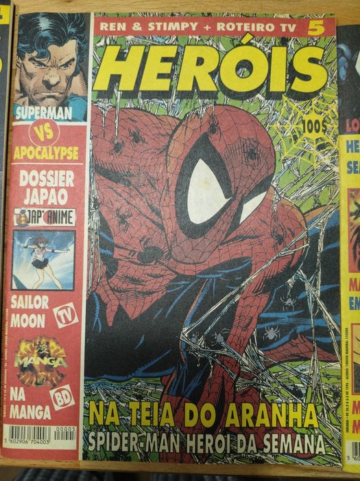 Coleção Revista HERÓIS (1996) – N.º 1 a 7 – Marvel, DC, Batman, X-Men