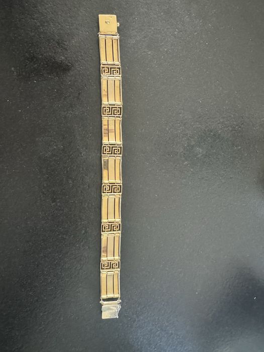 Złota meska bransoletka