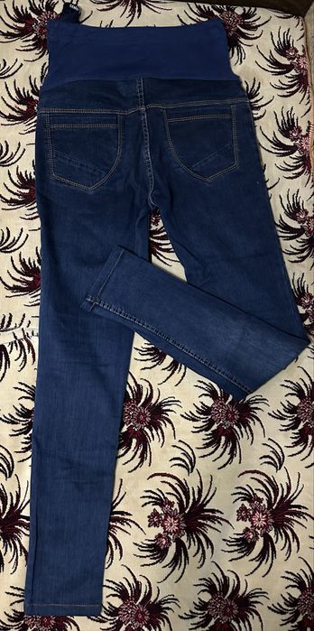 Джинси для вагітних Cemifa на флісі синього кольору